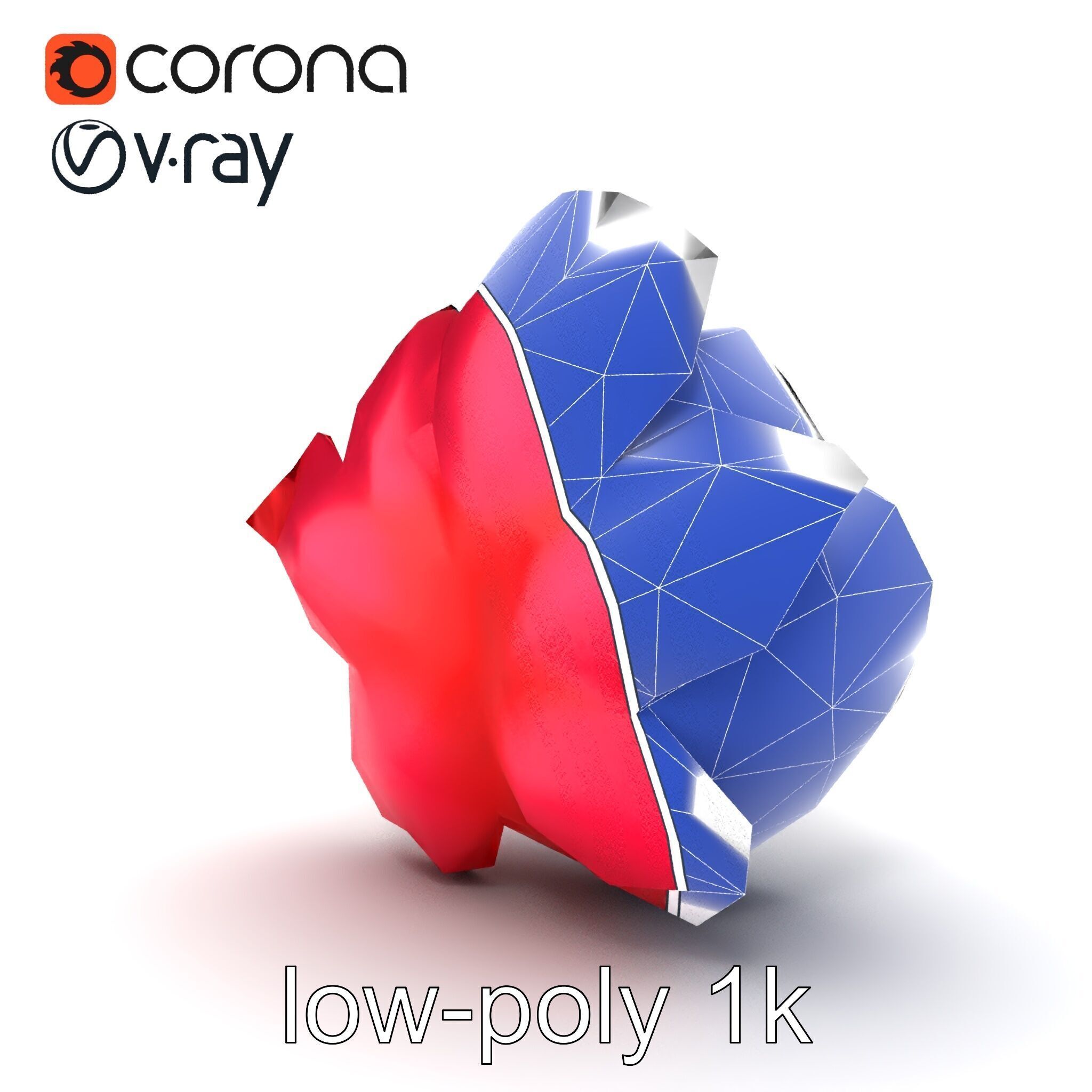 Red Peony Flower 3D Model Pack with Vivid Textures Low-poly 3D model_15