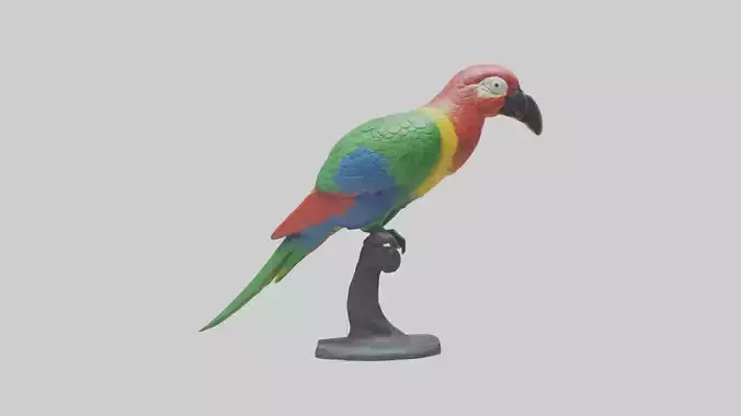 Parrot statue model