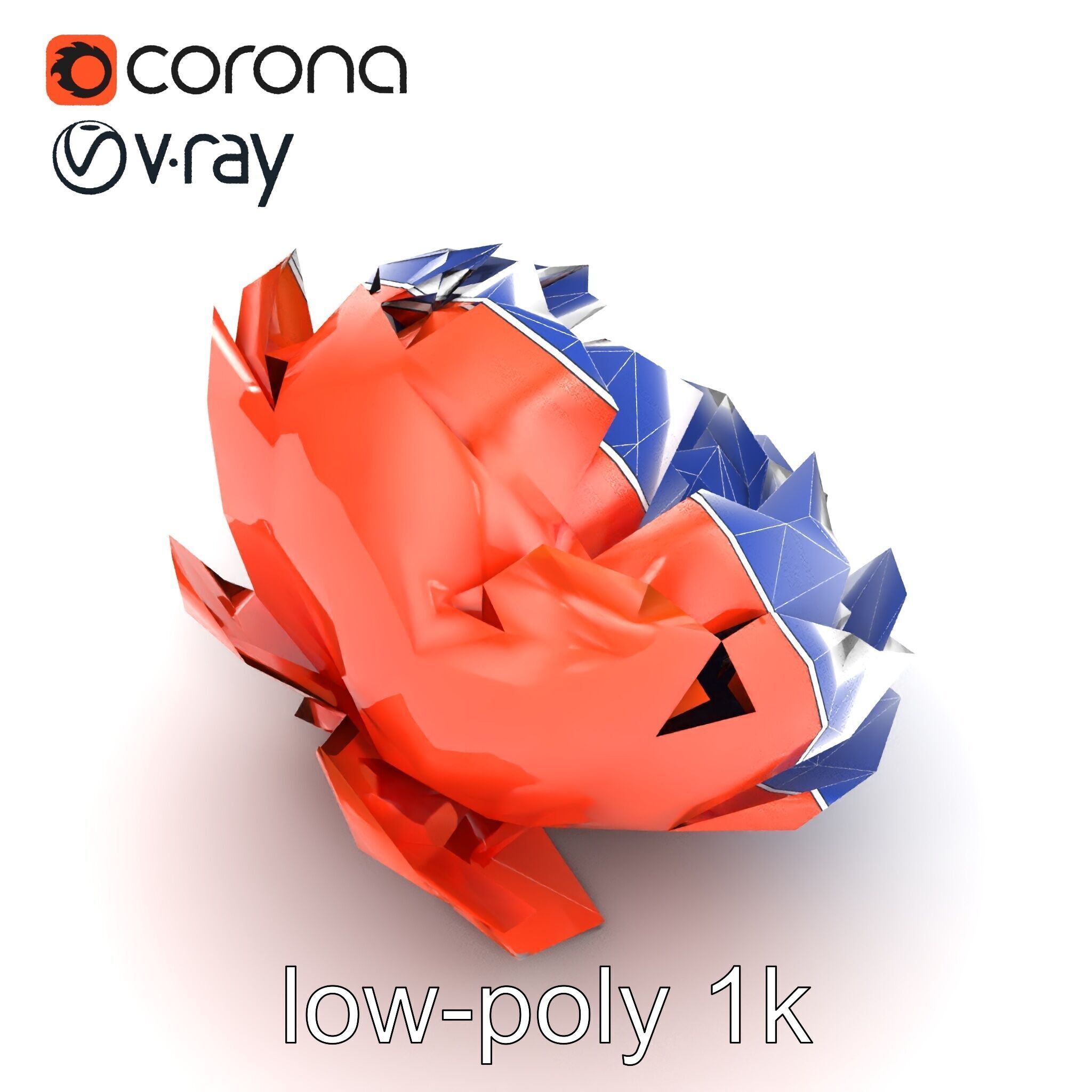 Coral Peony Soft Petals model pack Low-poly 3D model_22