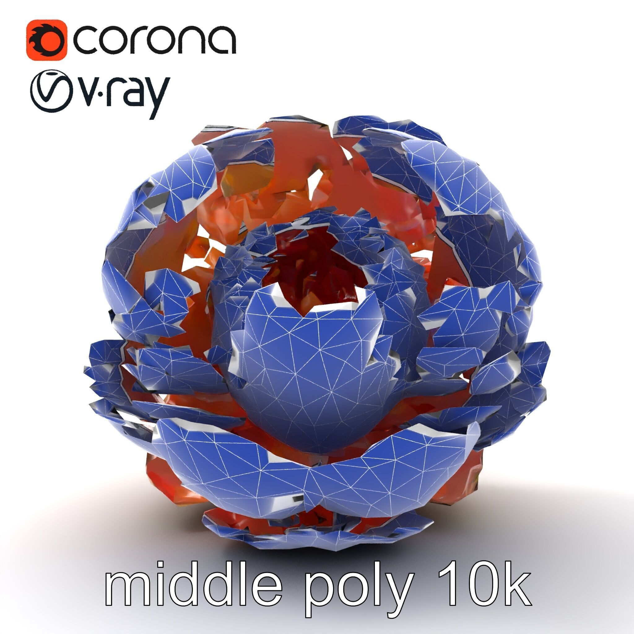 Peony Flower Detailed Realistic Bloom model pack Low-poly 3D model_26