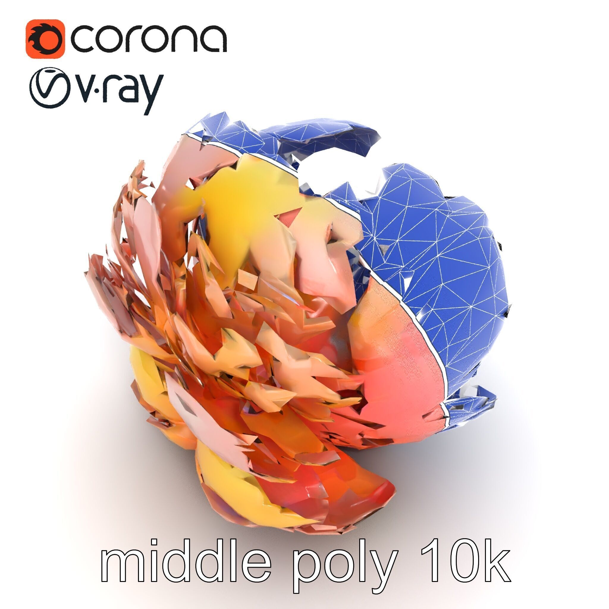 Peony Flower Detailed Realistic Bloom model pack Low-poly 3D model_30