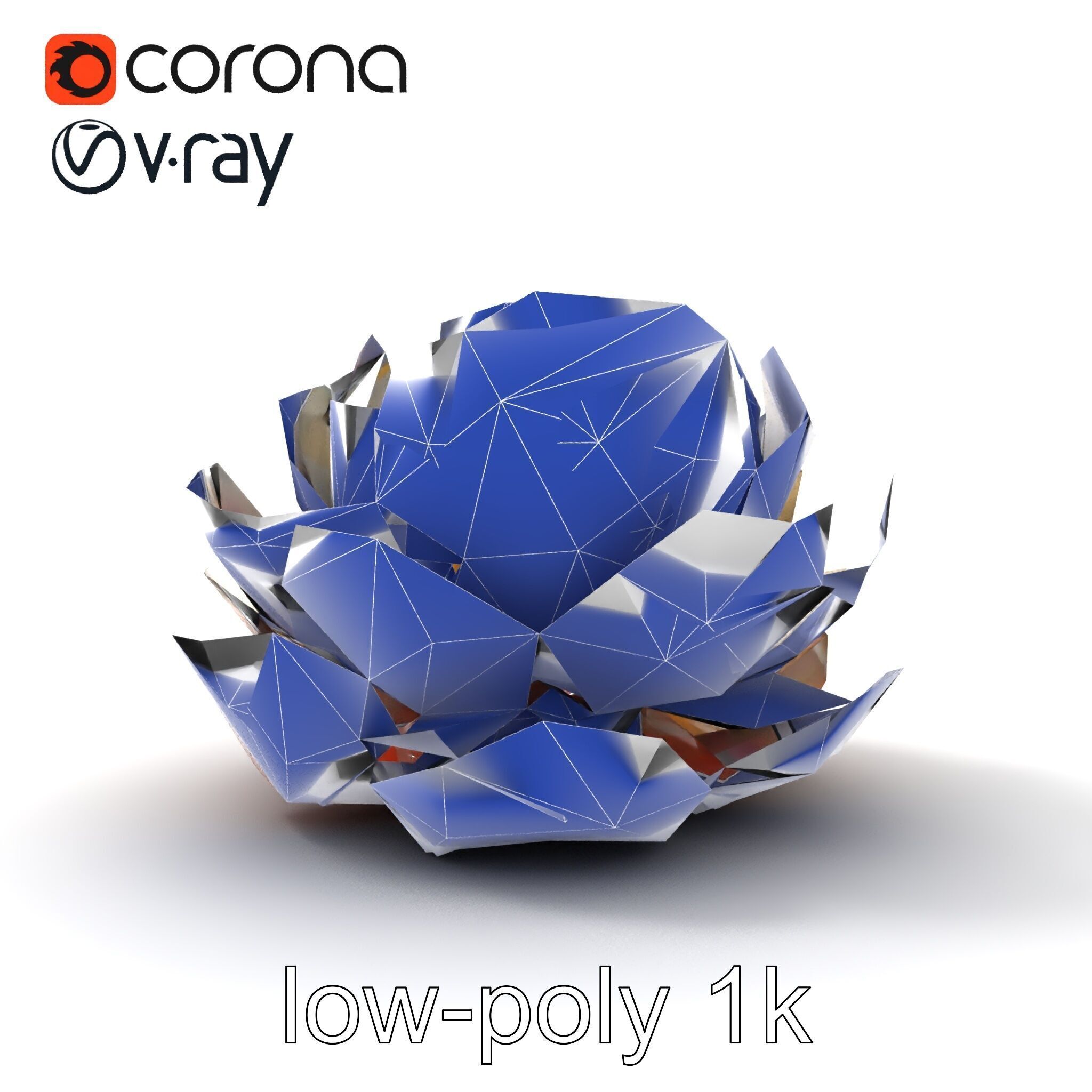 Peony Bloom Textured Model Pack Low-poly 3D model_13