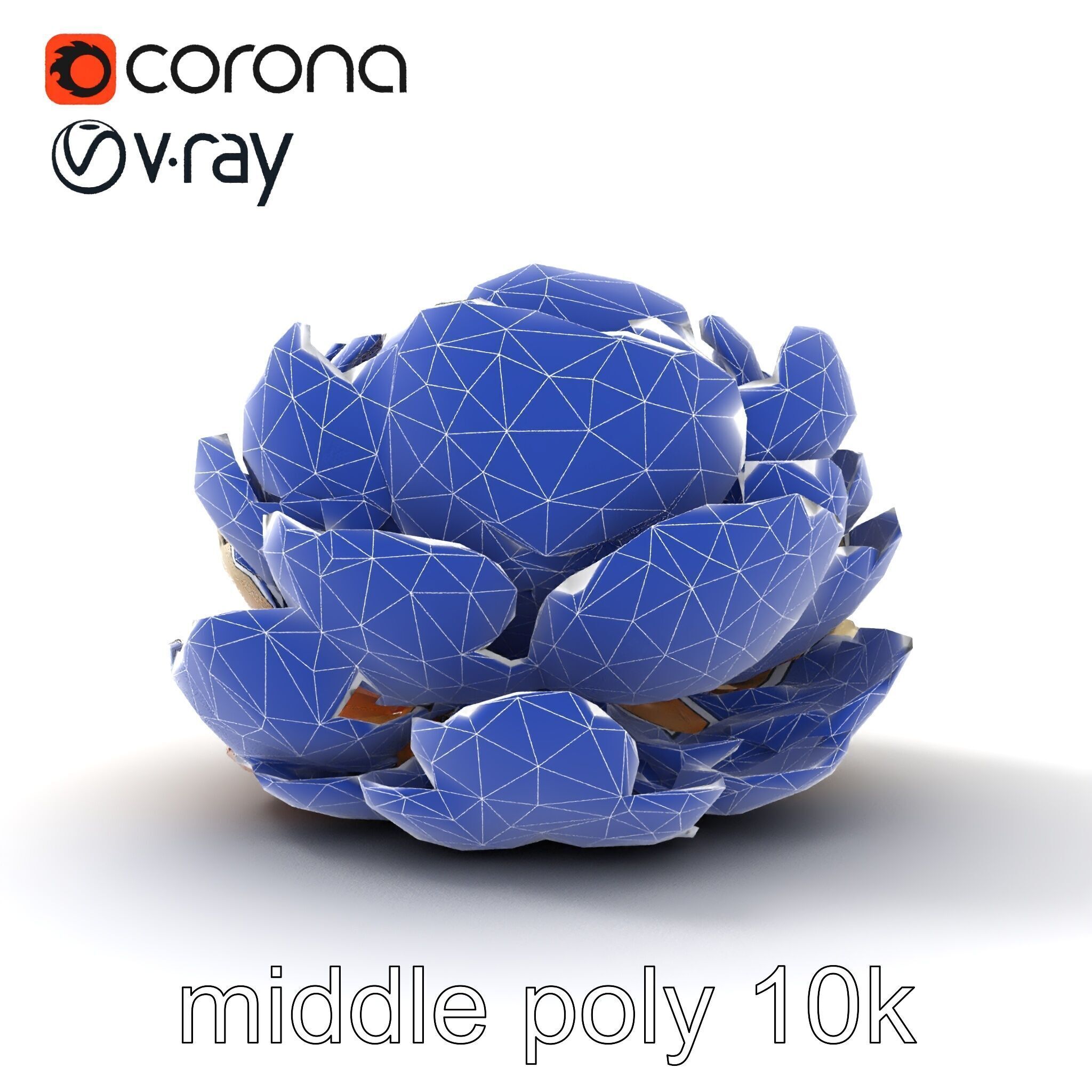 Peony Bloom Textured Model Pack Low-poly 3D model_30