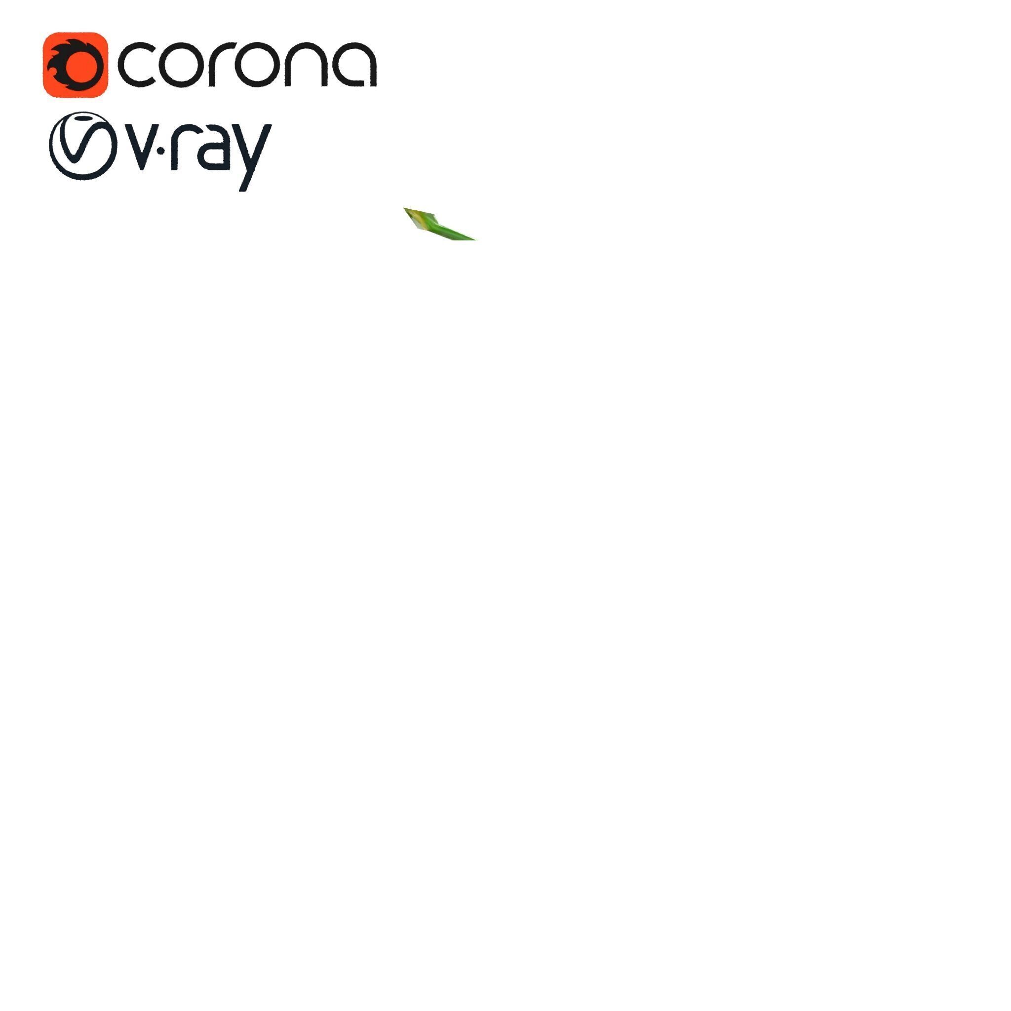 Cream Lily of the Valley Botanical model pack Low-poly 3D model_9