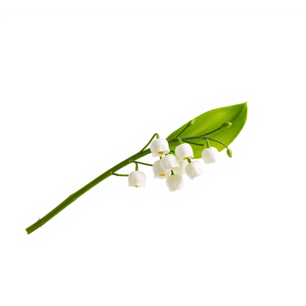 Lily of the Valley Botanical model pack Low-poly 3D model_3