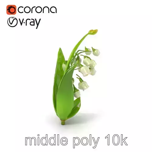 Lily of the Valley Nature-Inspired Realistic Floral model pack