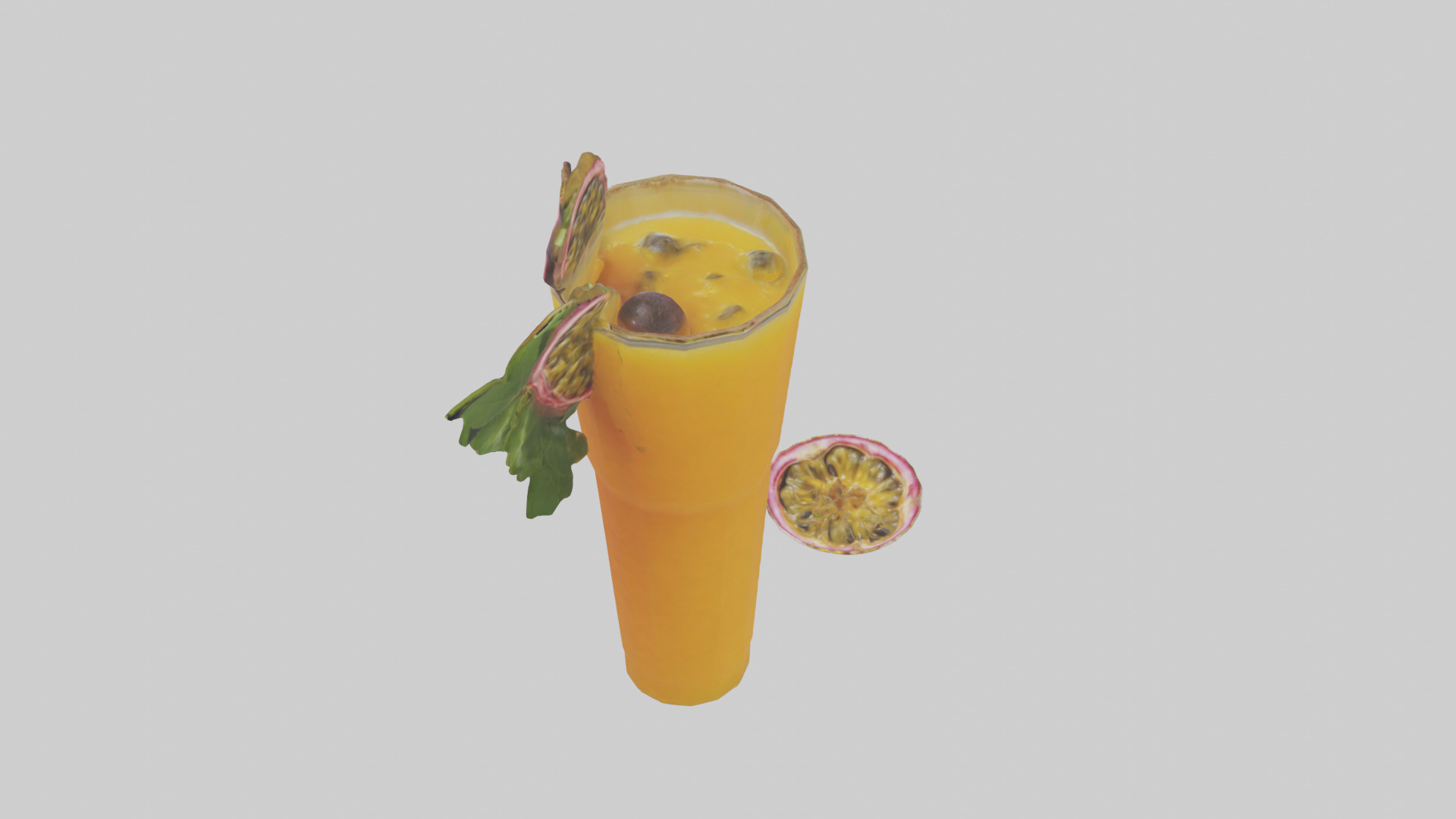 Passion fruit juice model Low-poly 3D model_15