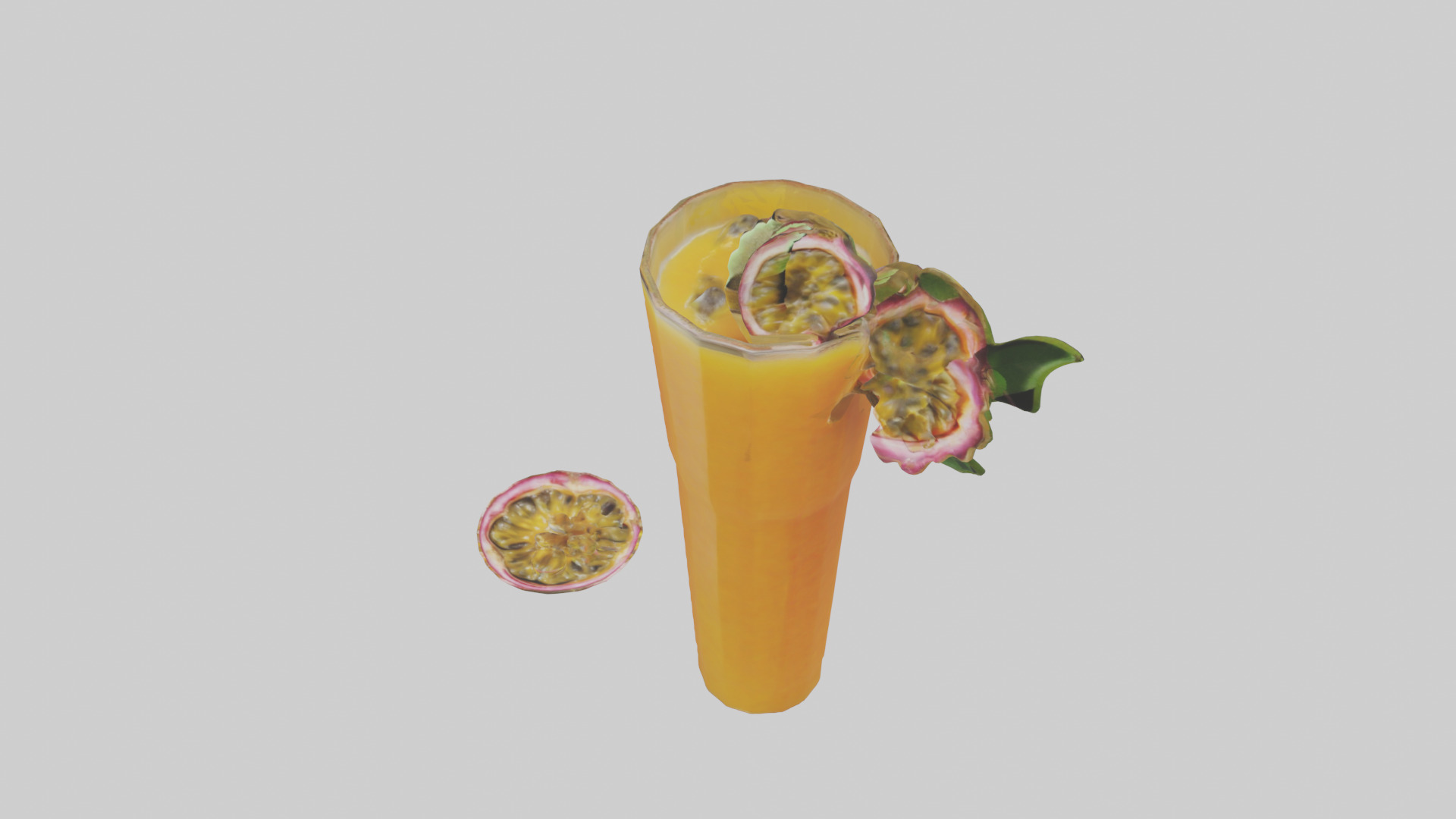 Passion fruit juice model Low-poly 3D model_17