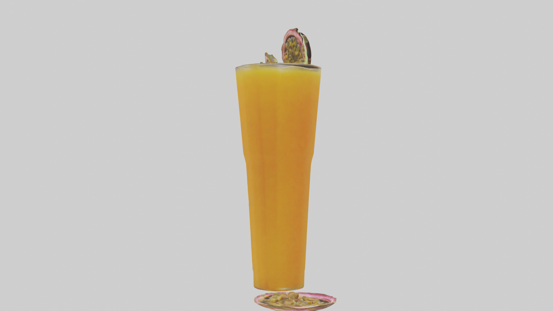 Passion fruit juice model Low-poly 3D model_7