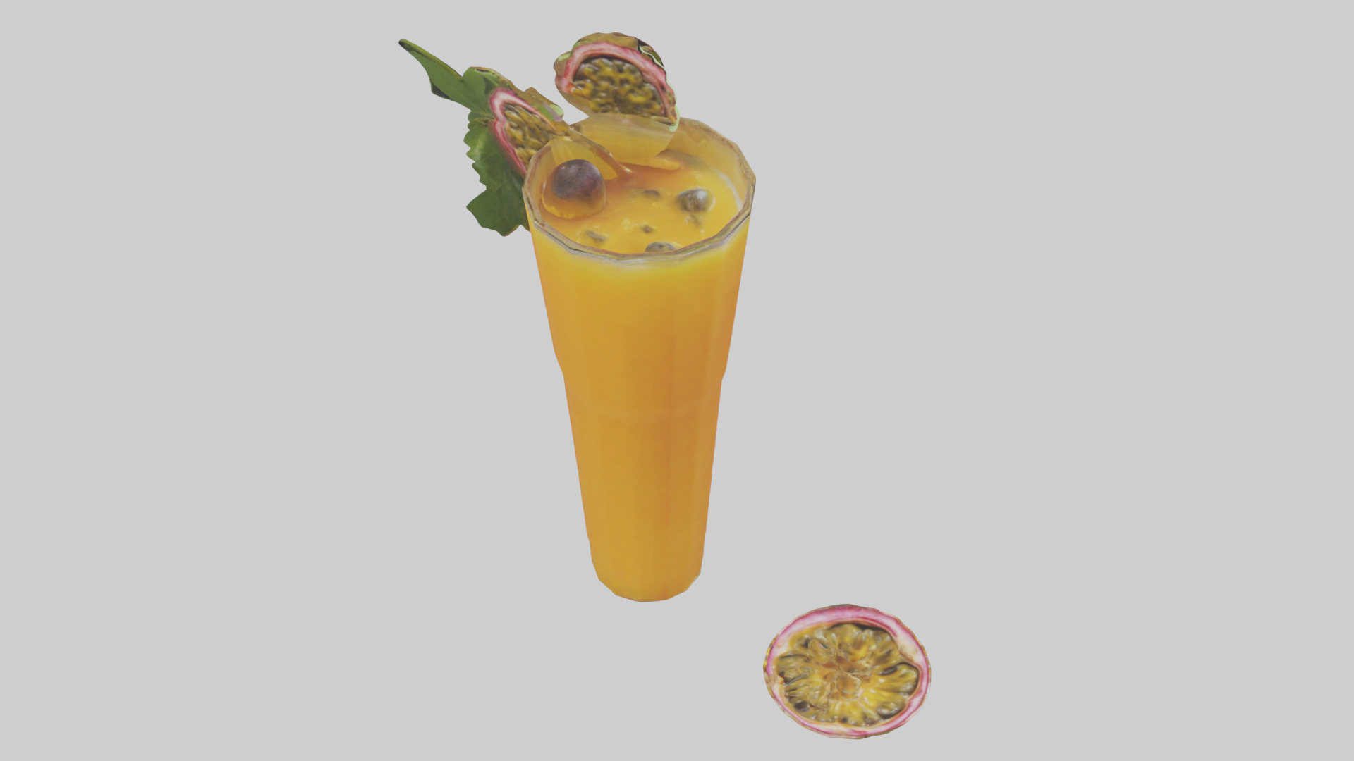 Passion fruit juice model Low-poly 3D model_18