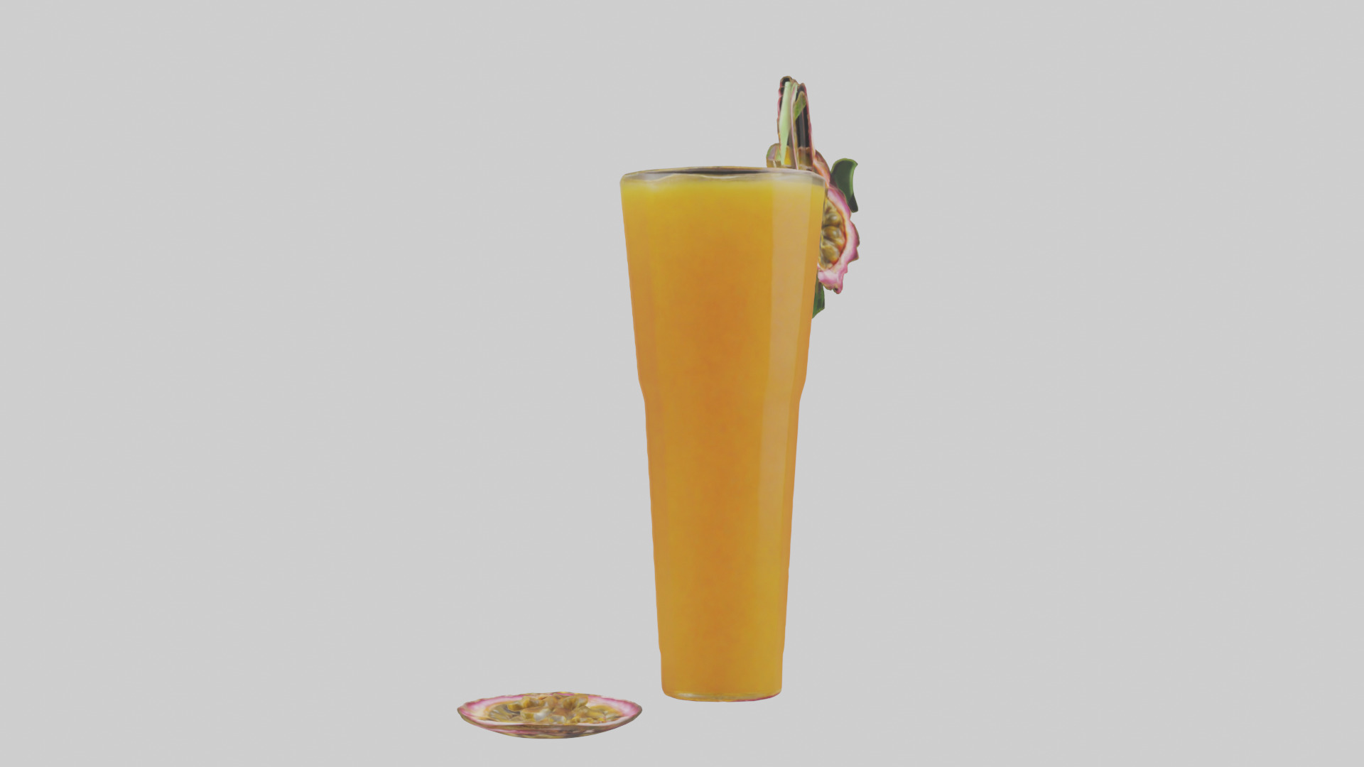 Passion fruit juice model Low-poly 3D model_9