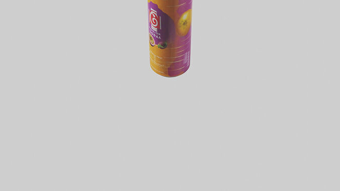 Passion fruit soda model Low-poly 3D model 6