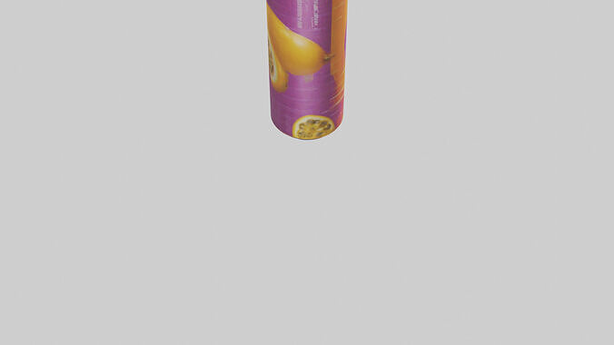 Passion fruit soda model Low-poly 3D model 5