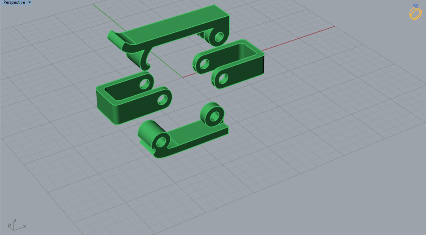 gold claps gl0001 3D print model_5