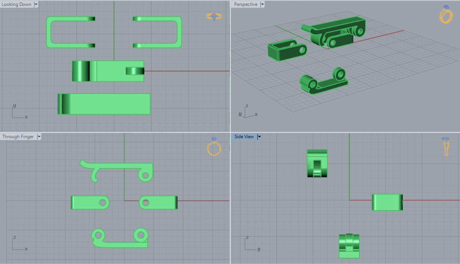 gold claps gl0001 3D print model_6