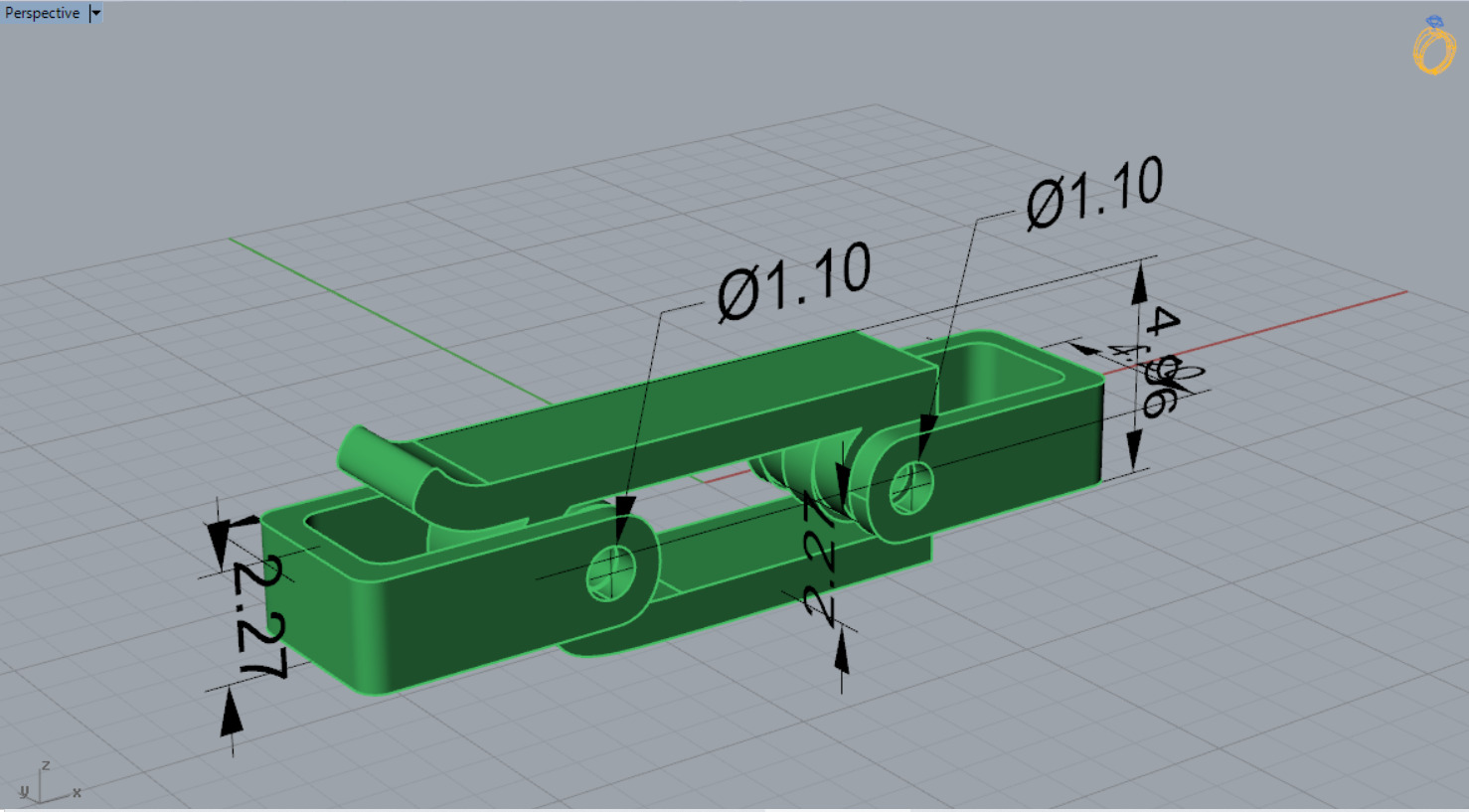 gold claps gl0001 3D print model_14