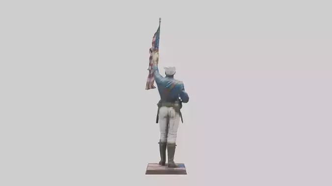 Patriot Hero statue model
