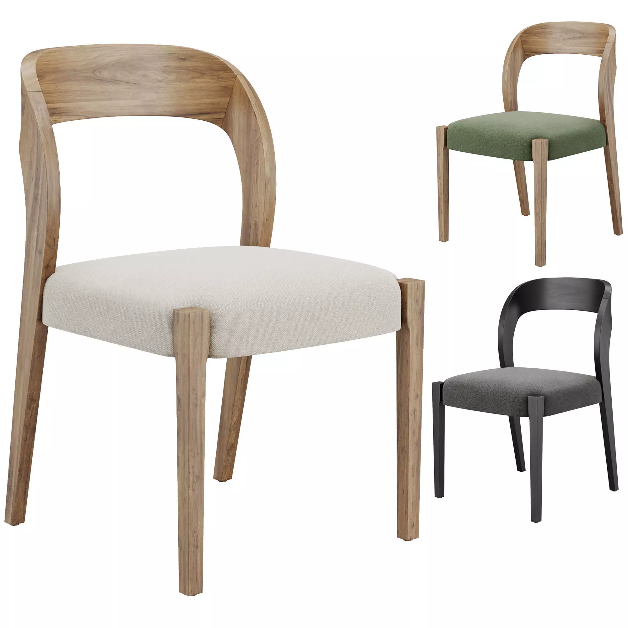 Hamish Polyester Chair 3D model
