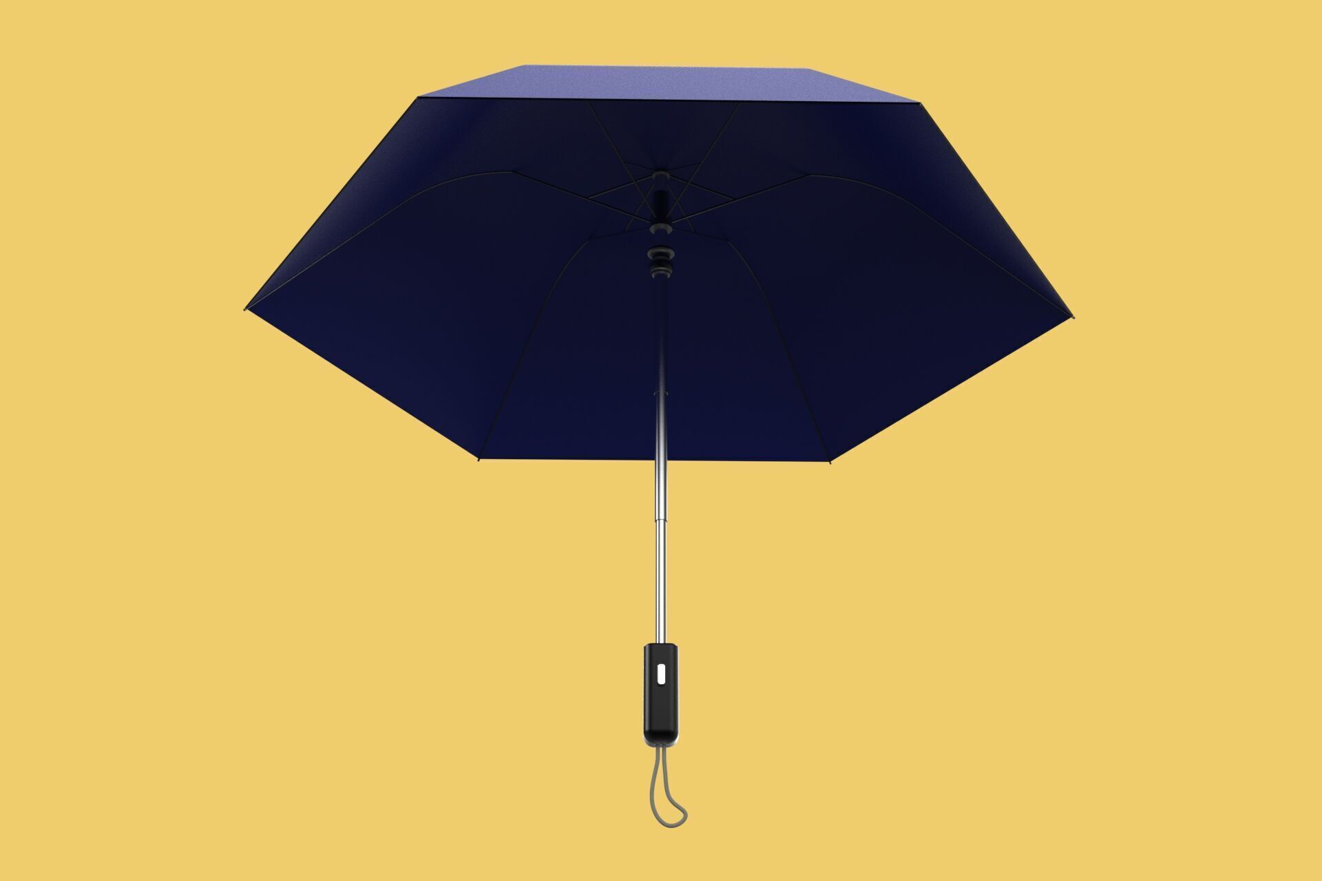 FOLDED OPEN CLOSED UMBRELLA AUTO FOLDABLE FOLDING COMPACT CLOSE 3D model_5