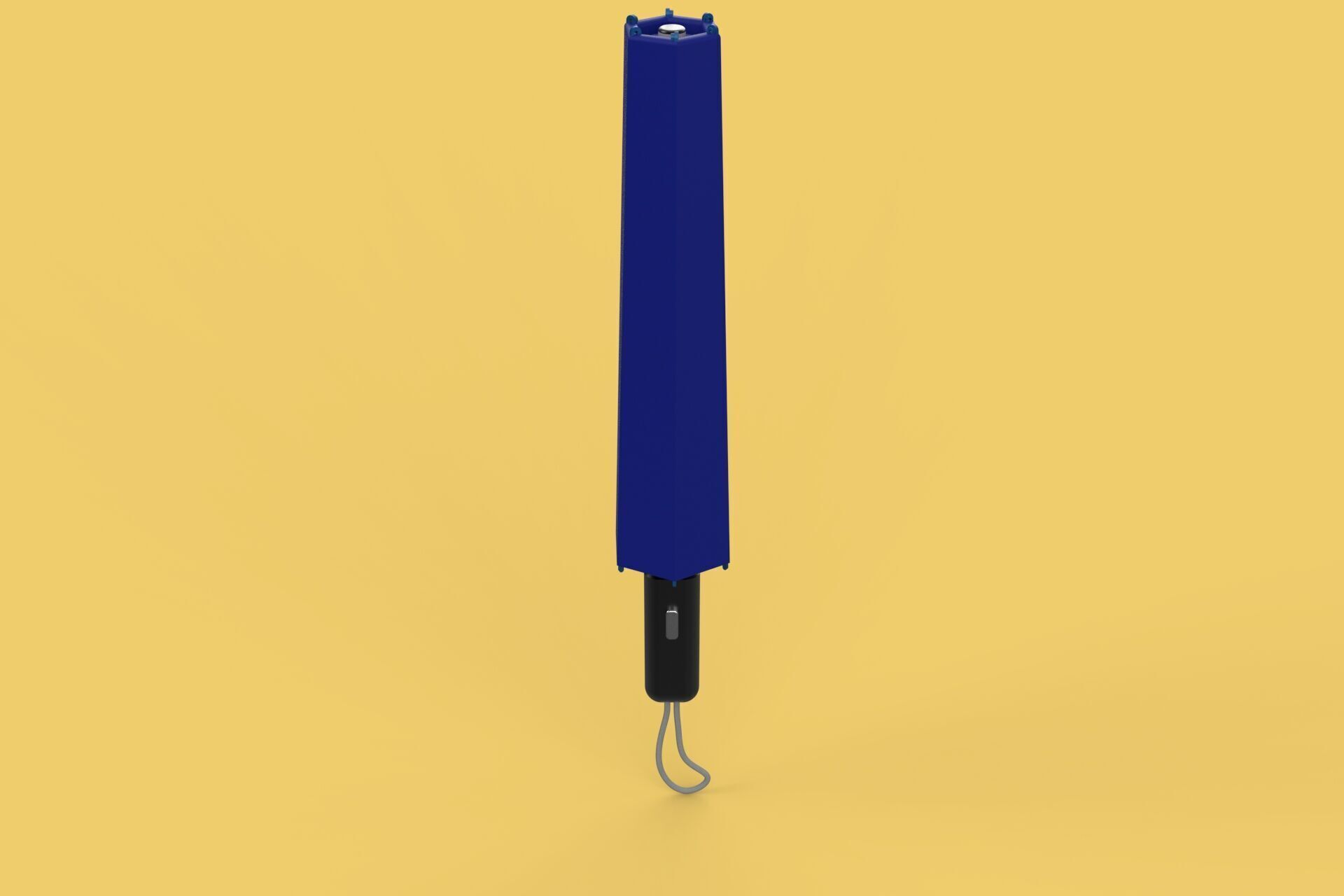 FOLDED OPEN CLOSED UMBRELLA AUTO FOLDABLE FOLDING COMPACT CLOSE 3D model_31