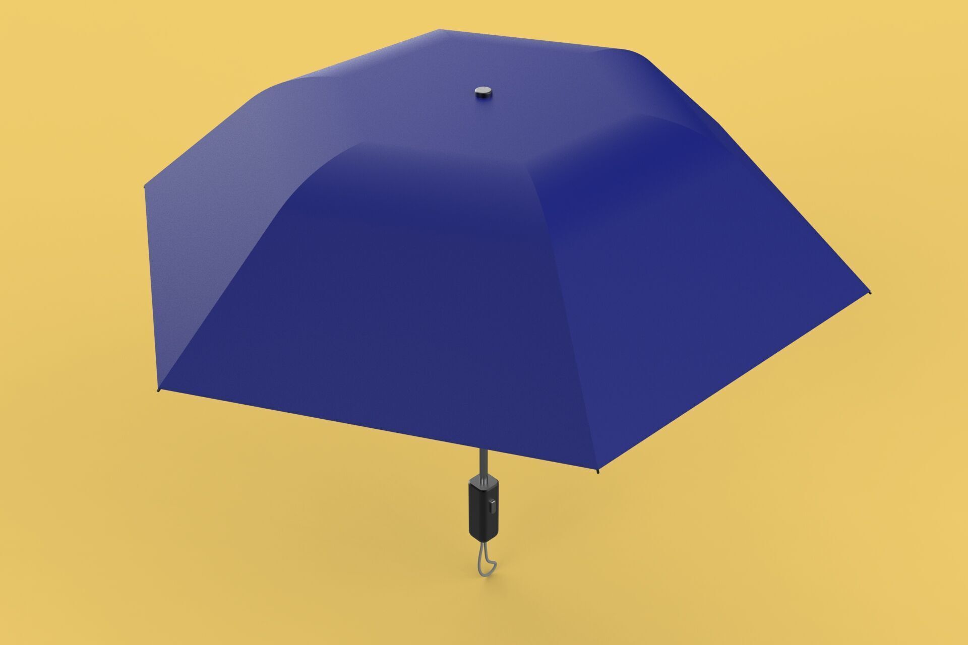 FOLDED OPEN CLOSED UMBRELLA AUTO FOLDABLE FOLDING COMPACT CLOSE 3D model_13