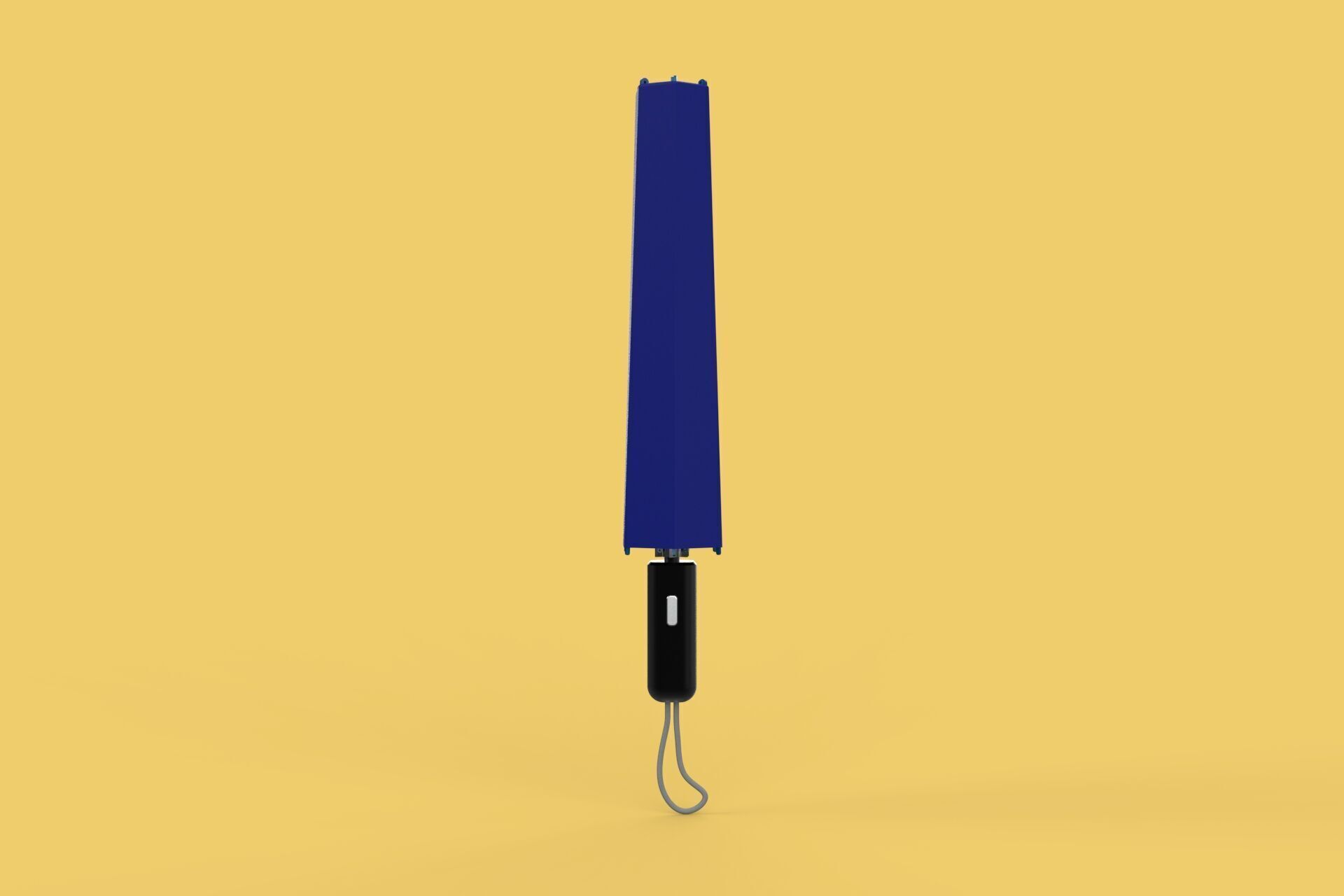 FOLDED OPEN CLOSED UMBRELLA AUTO FOLDABLE FOLDING COMPACT CLOSE 3D model_29