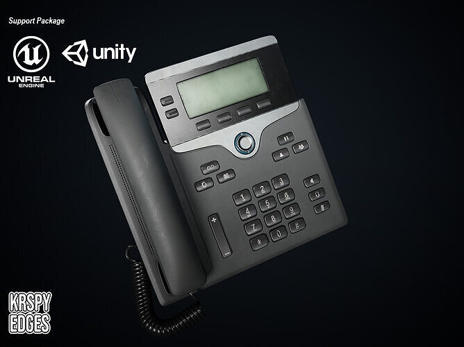 Telephone Game Ready Asset Low-poly 3D model