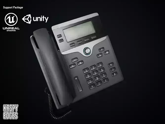 Telephone Game Ready Asset Low-poly 3D model