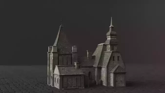 Dark Fantasy House - MDE 3D model