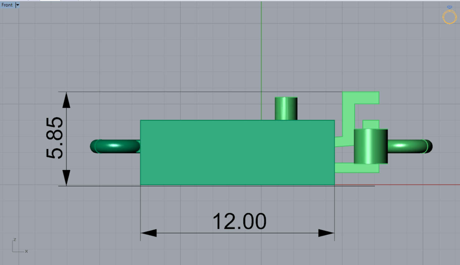 Classic gold two-tone box lock model gl0003 3D print model_11