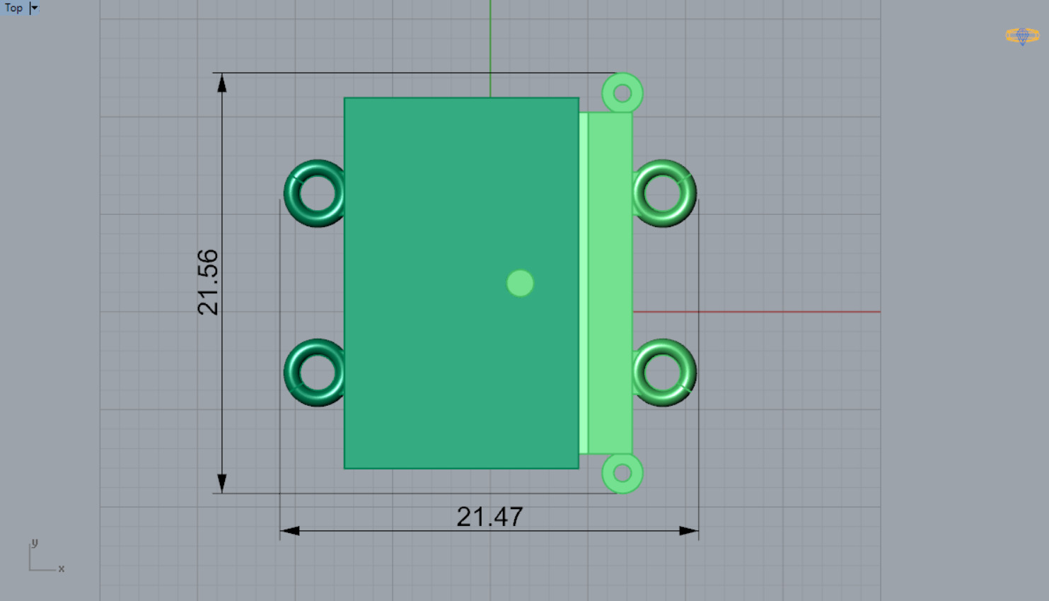 Classic gold two-tone box lock model gl0003 3D print model_9