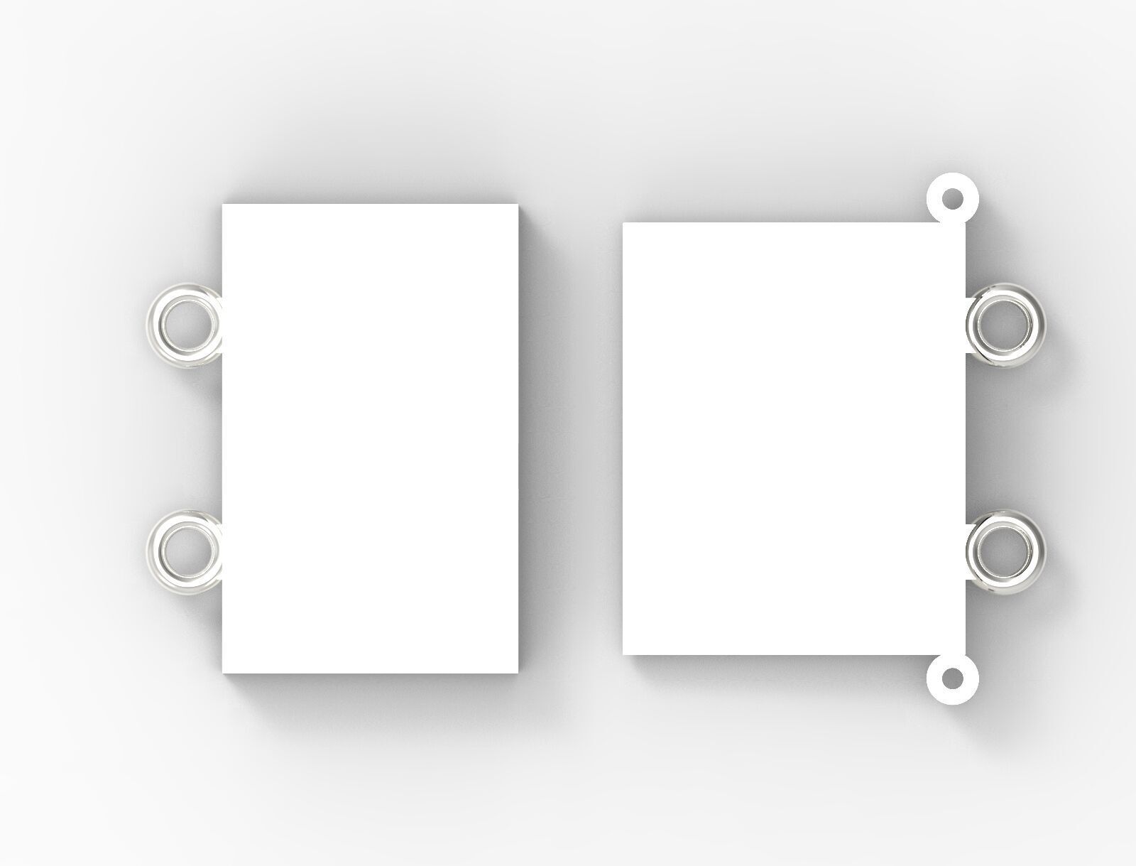 Classic gold two-tone box lock model gl0003 3D print model_14