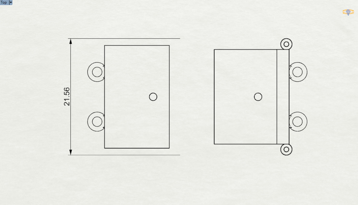 Classic gold two-tone box lock model gl0003 3D print model_21