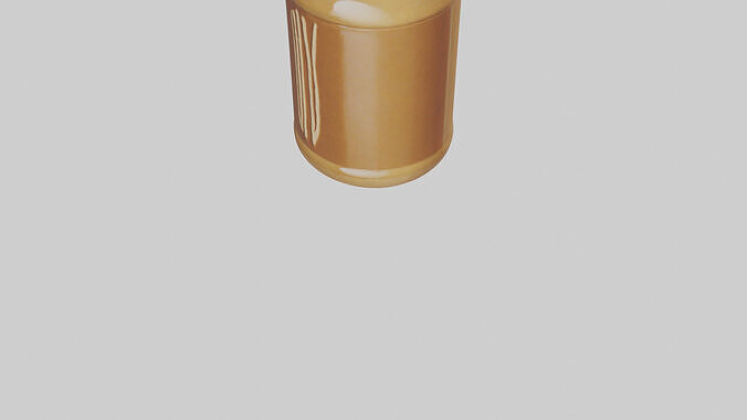 Peanut Butter Jar model Low-poly 3D model 6