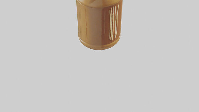 Peanut Butter Jar model Low-poly 3D model 7