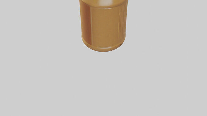 Peanut Butter Jar model Low-poly 3D model 4