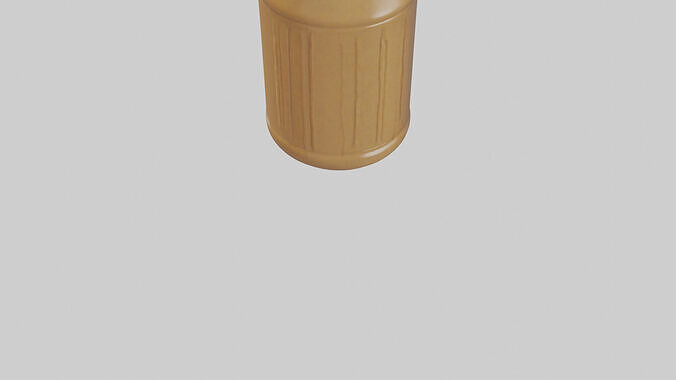Peanut Butter Jar model Low-poly 3D model 5