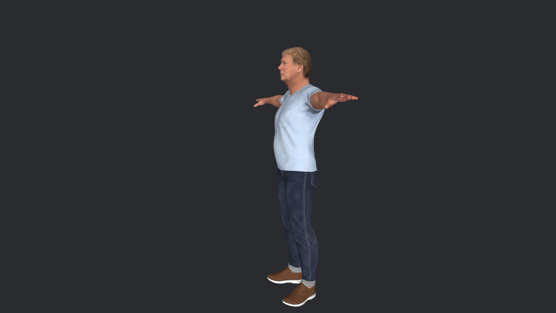 Donald Trump Hyper Realistic Full Body Rigged 3D Character 3D model_9