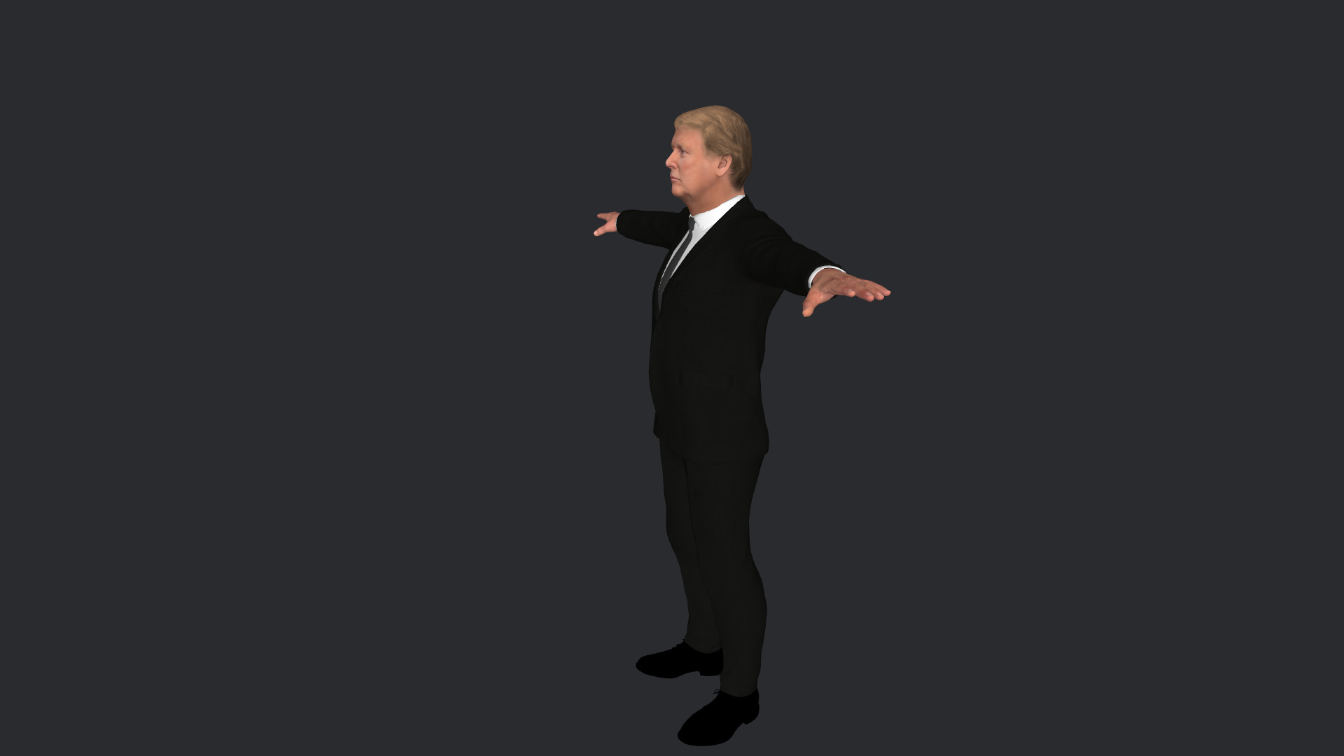 Donald Trump Hyper Realistic Full Body Rigged 3D Character 3D model_3