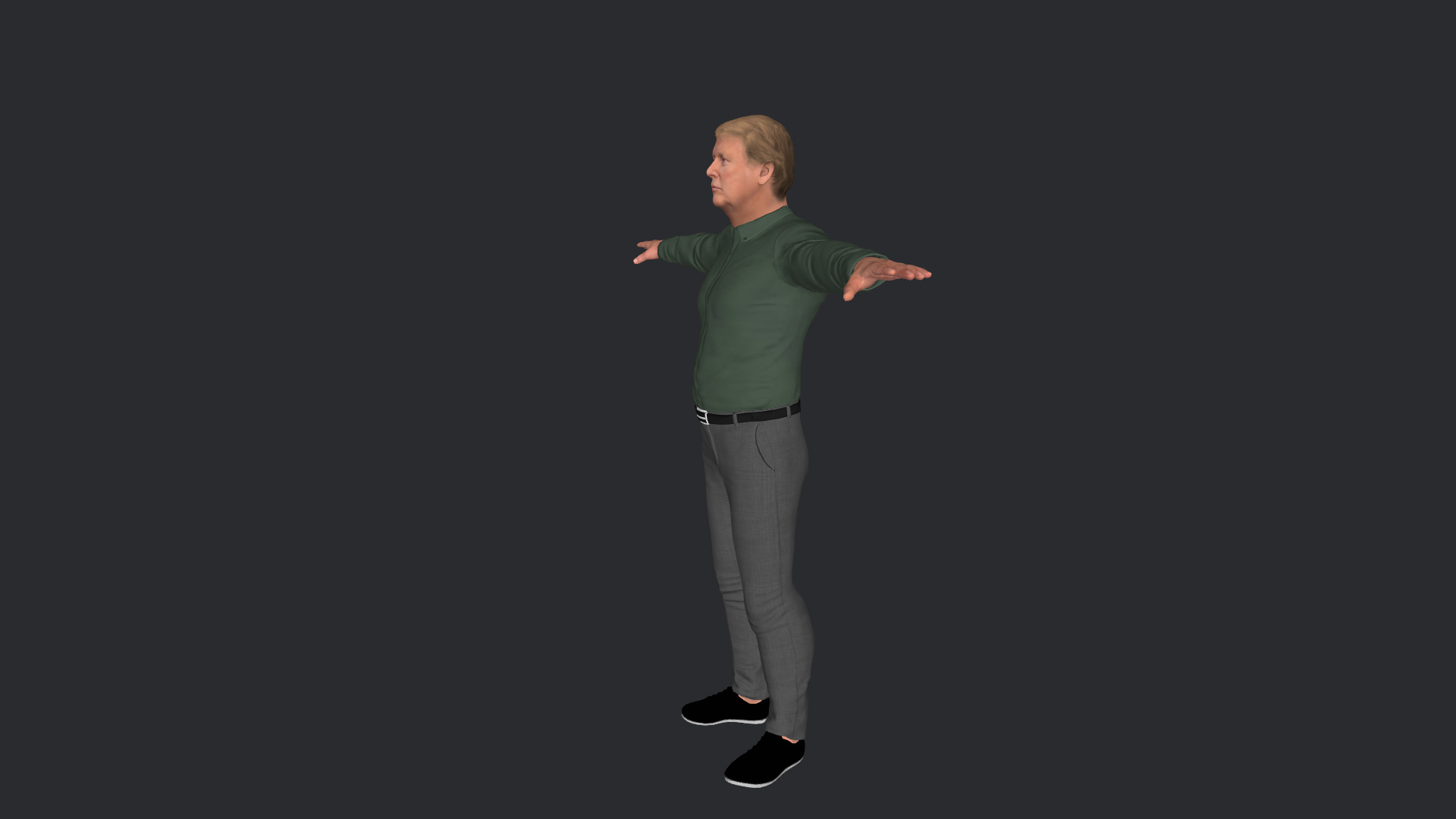 Donald Trump Hyper Realistic Full Body Rigged 3D Character 3D model_14