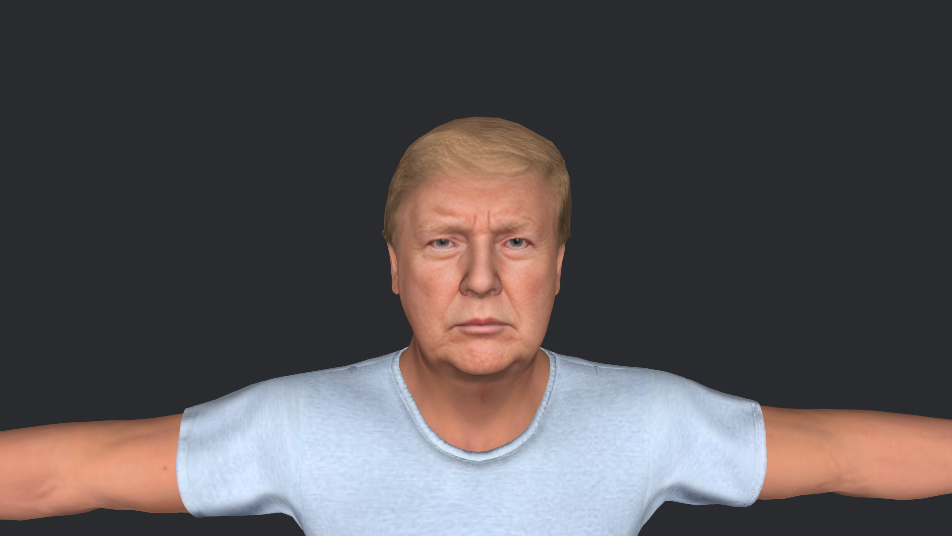 Donald Trump Hyper Realistic Full Body Rigged 3D Character 3D model_5