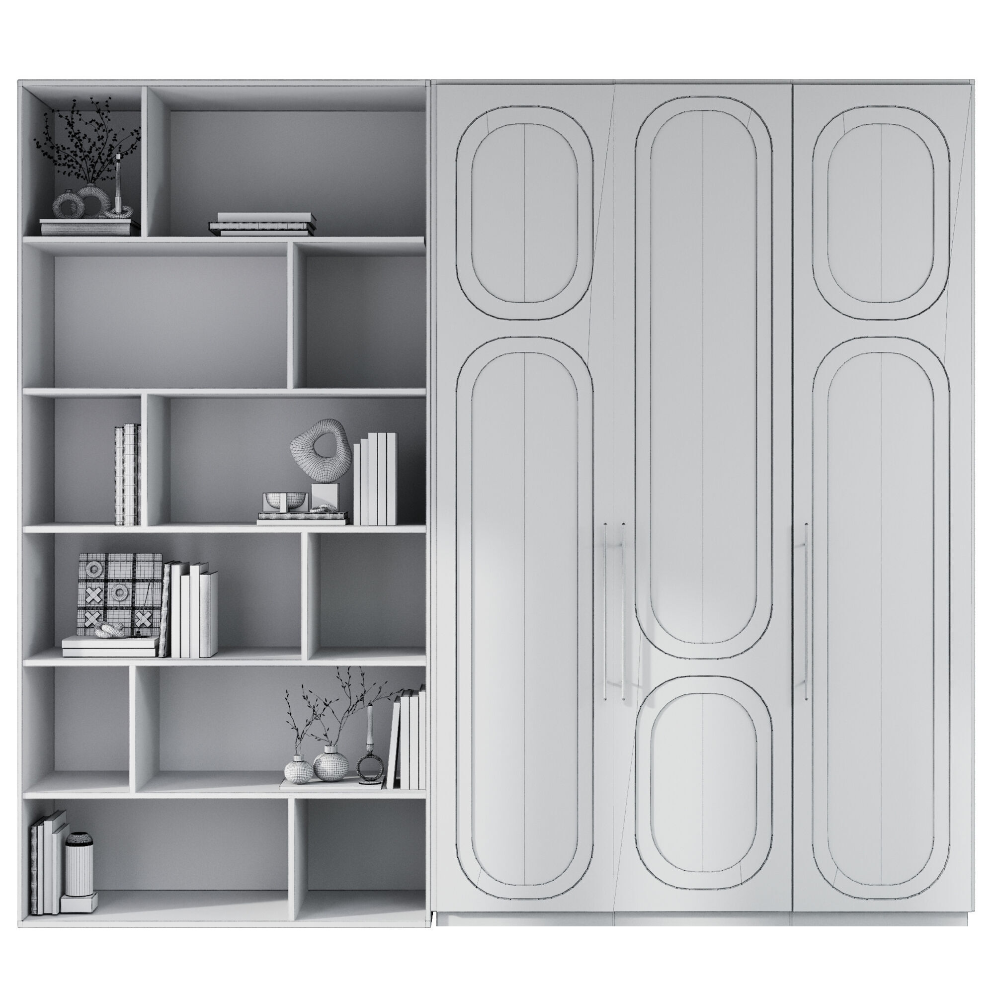 Wardrobe Set02 3D model_2