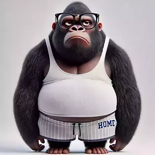 Lazy Kong The Chill Gorilla 3D model