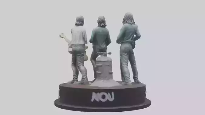 Pearl Jam statue model Low-poly 3D model