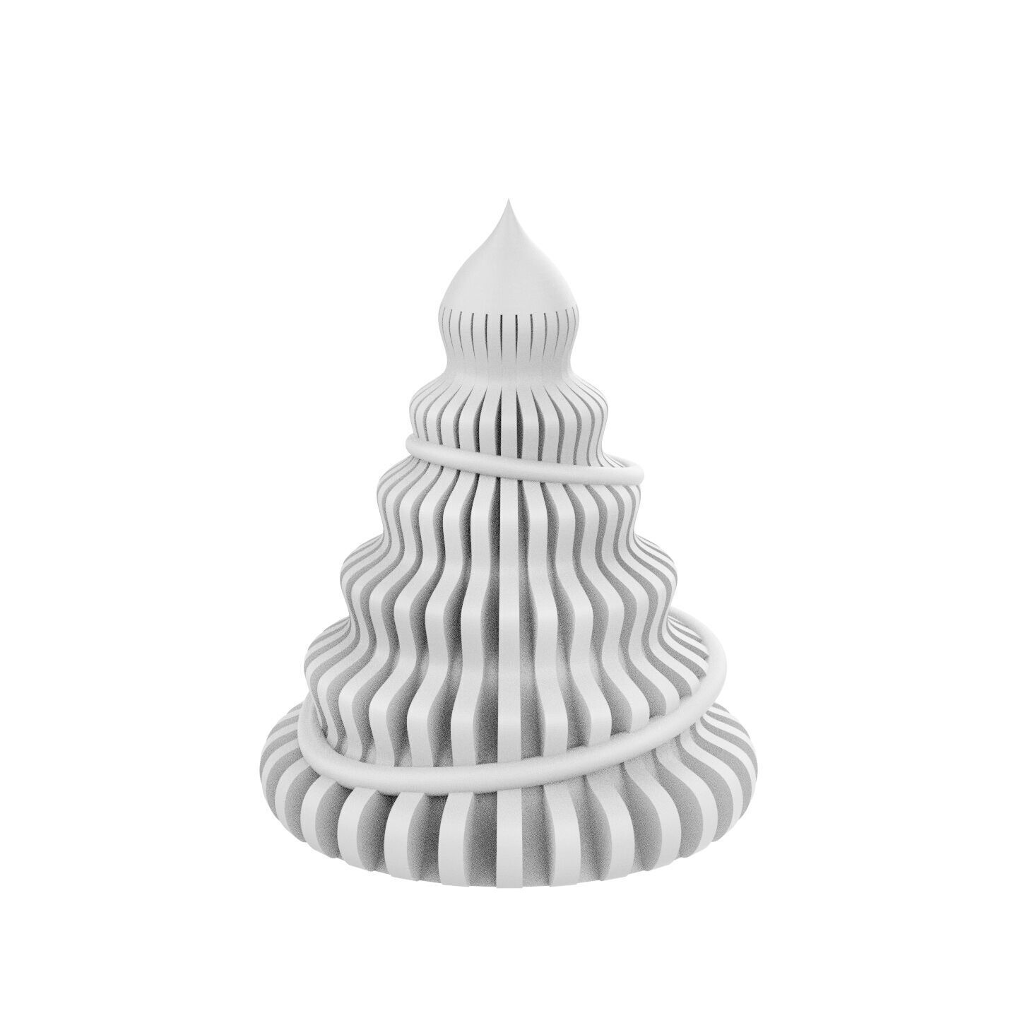 3d print pine trees 3D print model_5