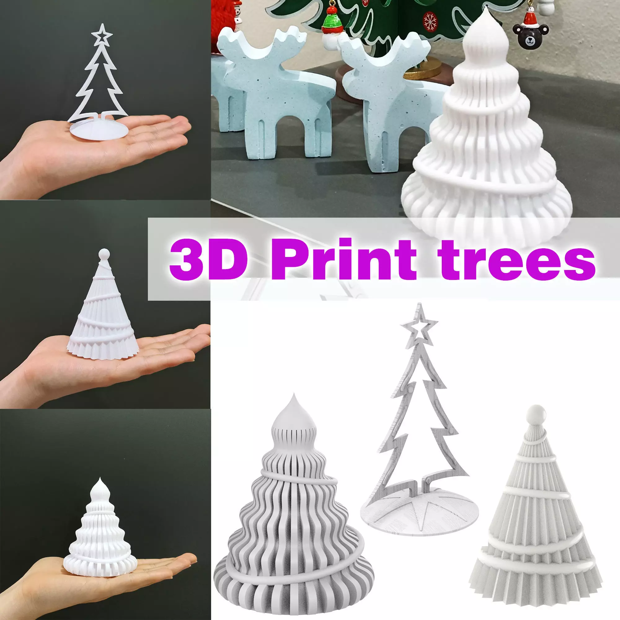 3d print pine trees 3D print model_0