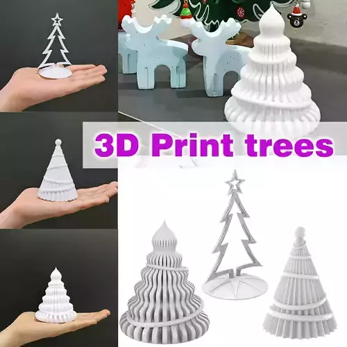 3d print pine trees 3D print model