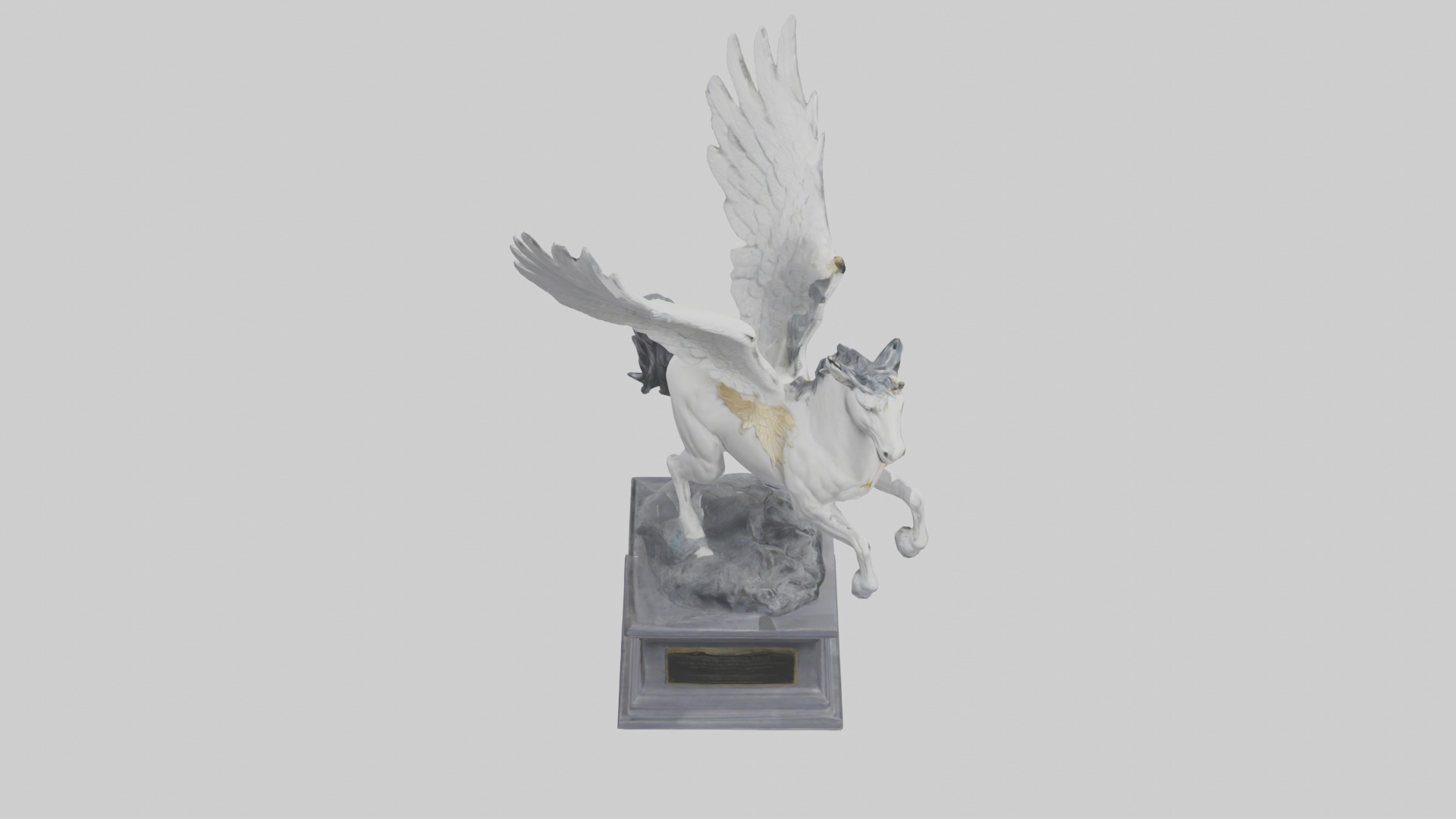 Pegasus Rising statue model Low-poly 3D model_18