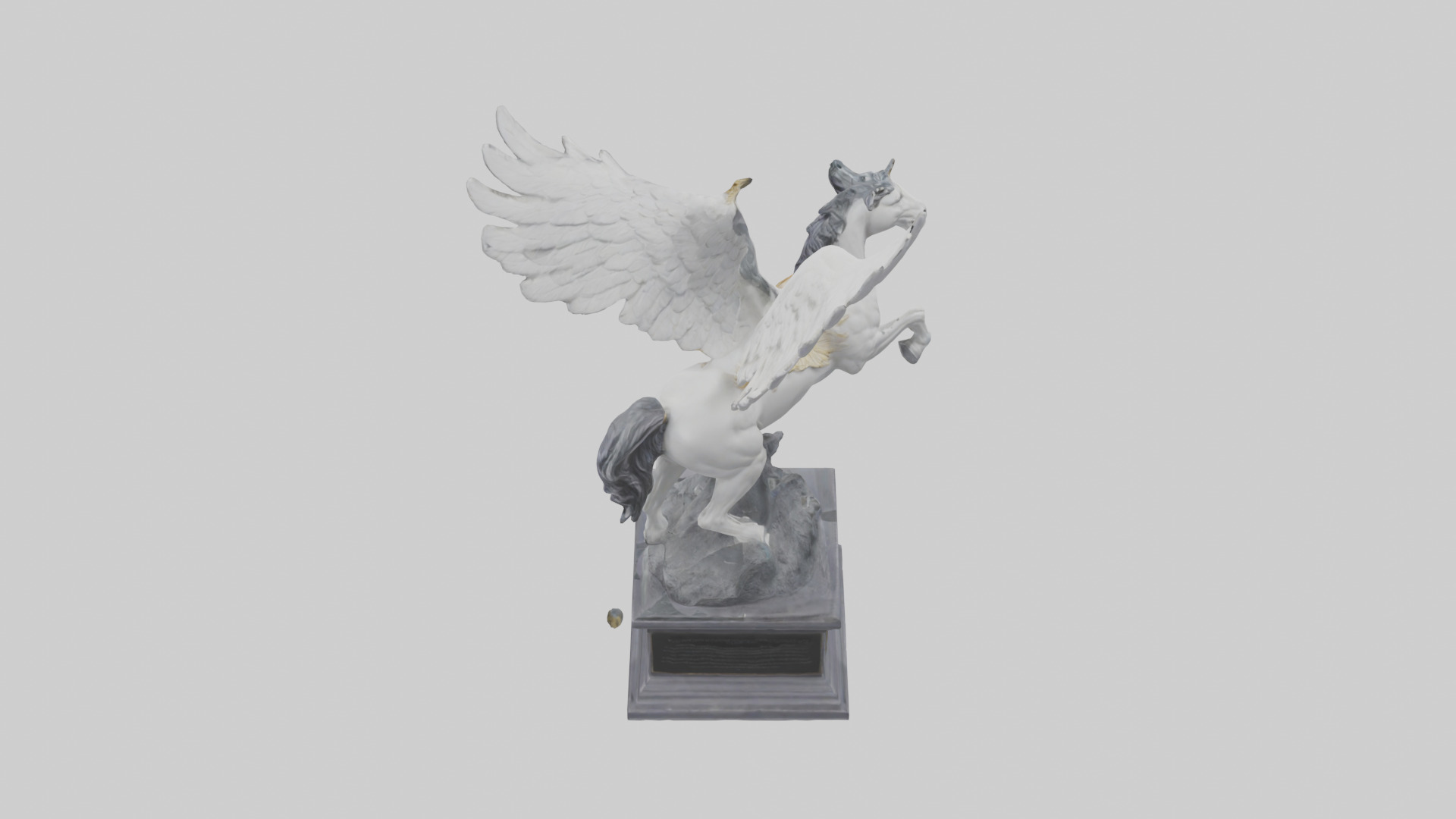 Pegasus Rising statue model Low-poly 3D model_15