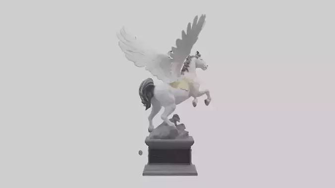Pegasus Rising statue model